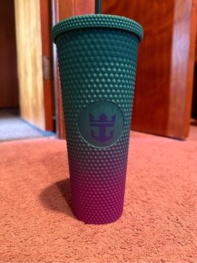 Royal Caribbean Studded Ombre Tumbler - Teal to Purple